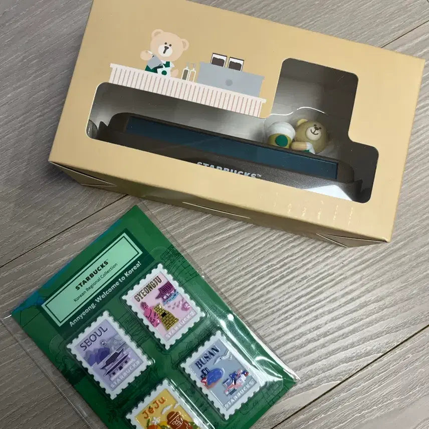 [BUNJANG] Starbucks Korea Regional Collection Postcard Magnet &amp; Parking Plate Set / 스타벅스 굿즈