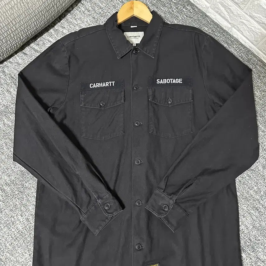 [SOLD OUT] 칼하트 Sabotage 블랙 셔츠 긴팔