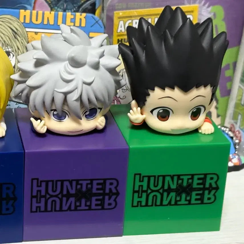 [BUNJANG] Hunter x Hunter Killua &amp; Gon Hikkake Figure Set / 헌터헌터 헌헌 HxH 키르아 곤 힛카게 1탄