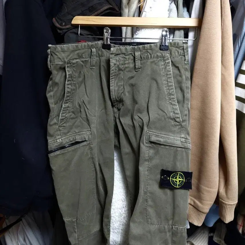 [BUNJANG] Stone Island Cargo Pants Olive W29 / 스톤아일랜드 카고 바지 올리브 w29