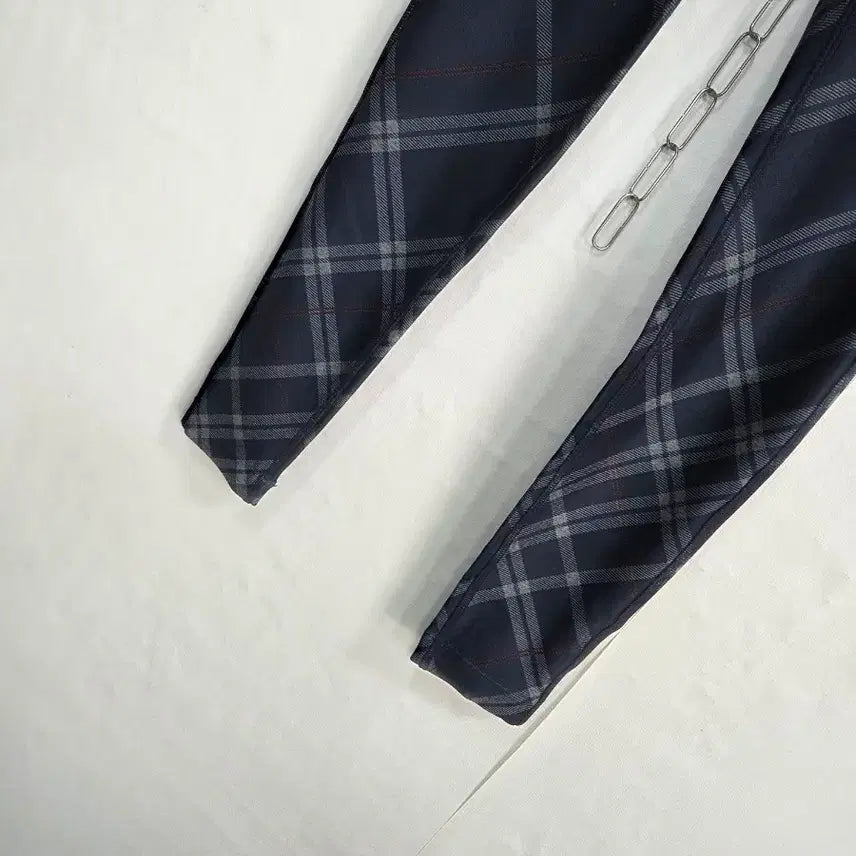 [BUNJANG] MPG Navy Plaid Leggings - Size S / MPG 네이비 플래드 레깅스 S