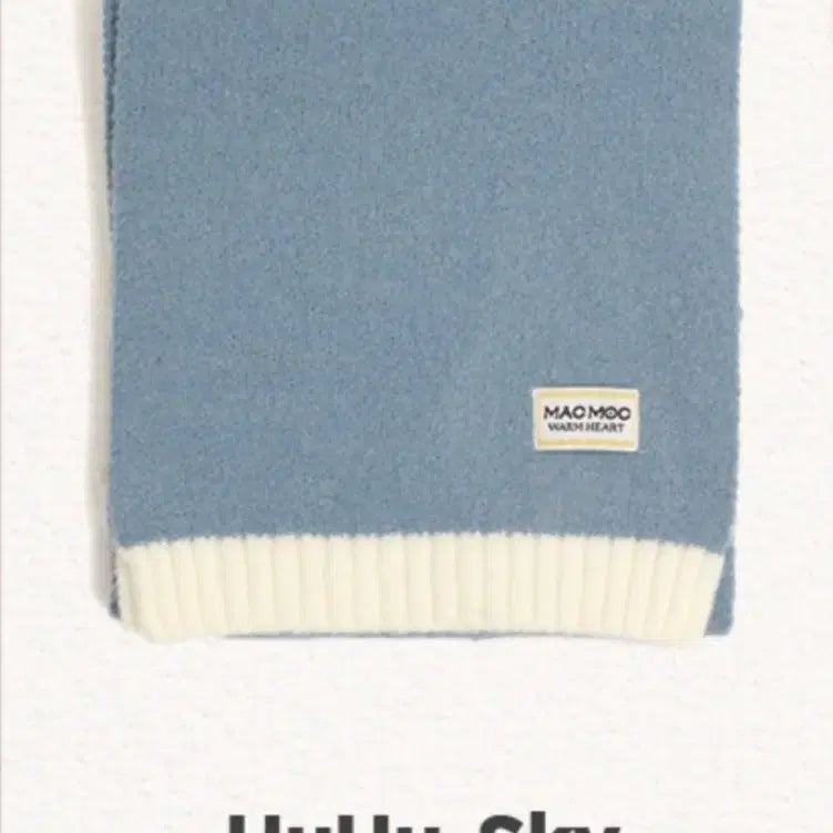 [BUNJANG] Mark Mohk Wool Gloves &amp; Scarf Set (Sky) / 마크모크 울 장갑+머플러(스카이)