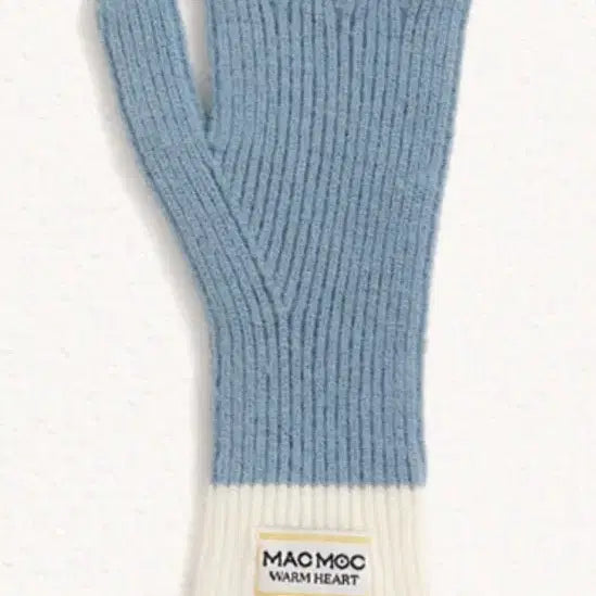 [BUNJANG] Mark Mohk Wool Gloves &amp; Scarf Set (Sky) / 마크모크 울 장갑+머플러(스카이)