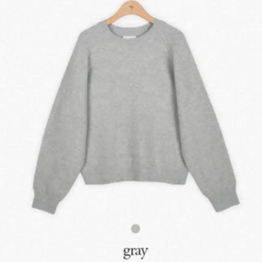 [BUNJANG] MarynRound Soft Loose Fit Round Knit Gray / 메리어라운드 소프트 루즈핏 라운드 니트 그레이