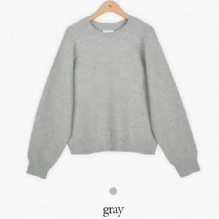 [BUNJANG] MarynRound Soft Loose Fit Round Knit Gray / 메리어라운드 소프트 루즈핏 라운드 니트 그레이