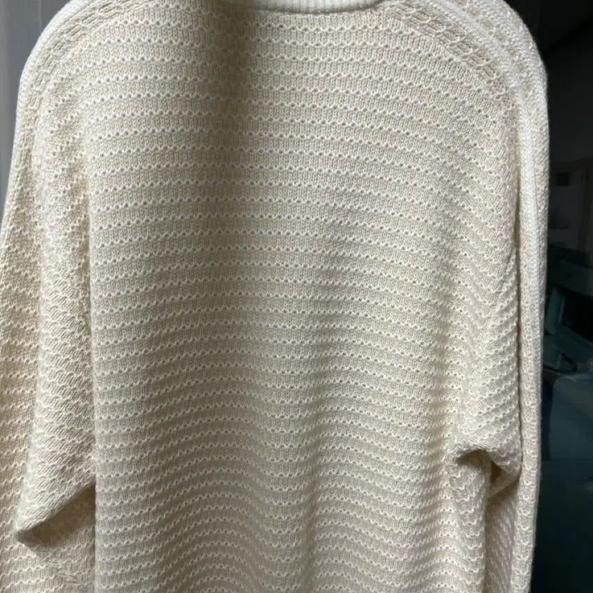 [BUNJANG] Adidas Ivory Knit Sweater / 아디다스 아이보리 니트 스웨터