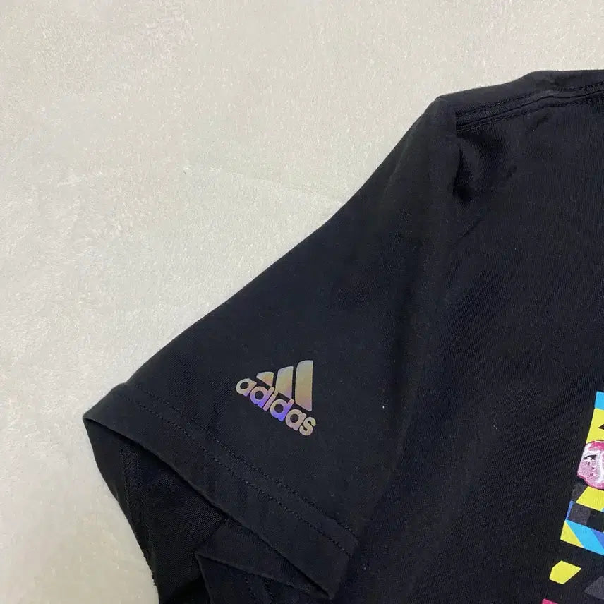 [BUNJANG] Adidas Black Flower T-shirt 3XL / 아디다스 블랙 플라워 반팔티 3xl