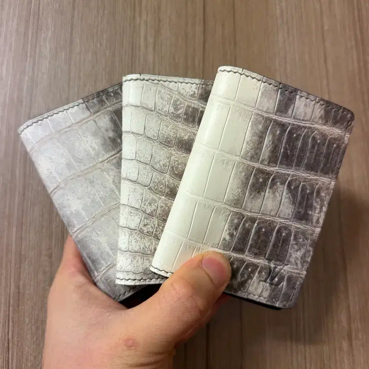 [BUNJANG] Himalayan Crocodile Leather Card Wallet / 프랑스 히말라야 악어 가죽으로 만든 카드 지갑