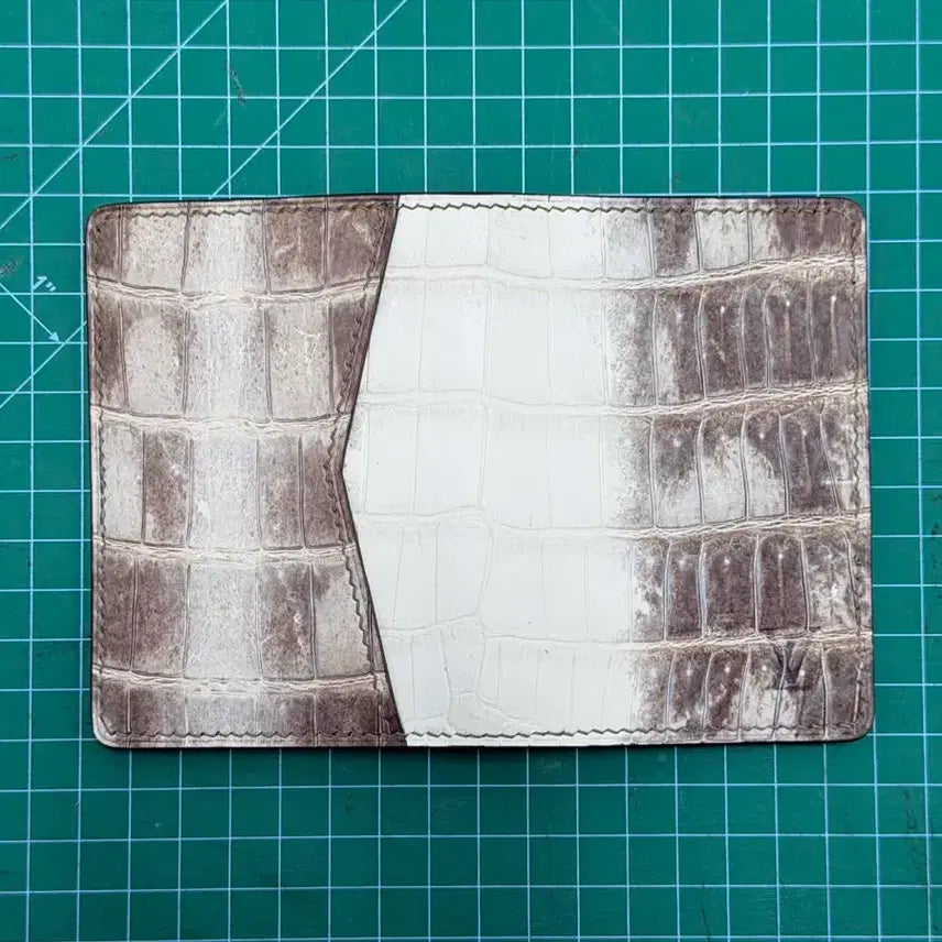 [BUNJANG] Himalayan Crocodile Leather Card Wallet / 프랑스 히말라야 악어 가죽으로 만든 카드 지갑