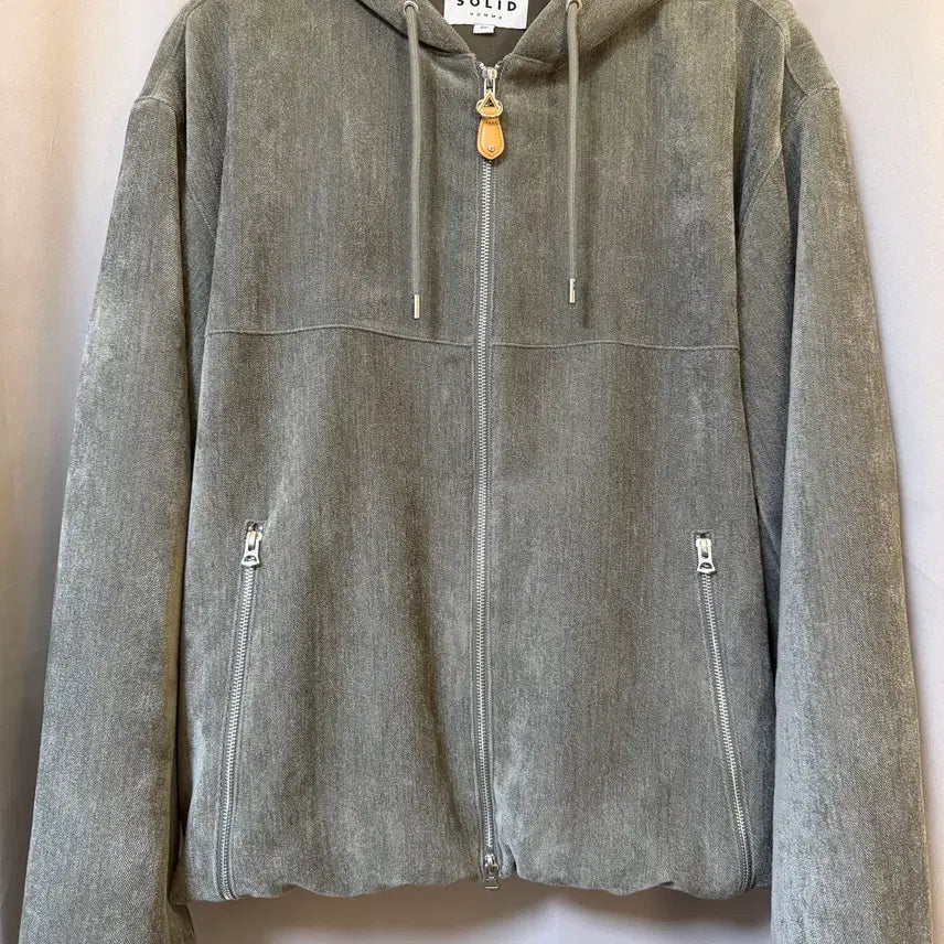 [BUNJANG] Solid Homme 25FW Velvet Hooded Zip-Up / [50] 솔리드 옴므 25FW 벨벳 후드 집업