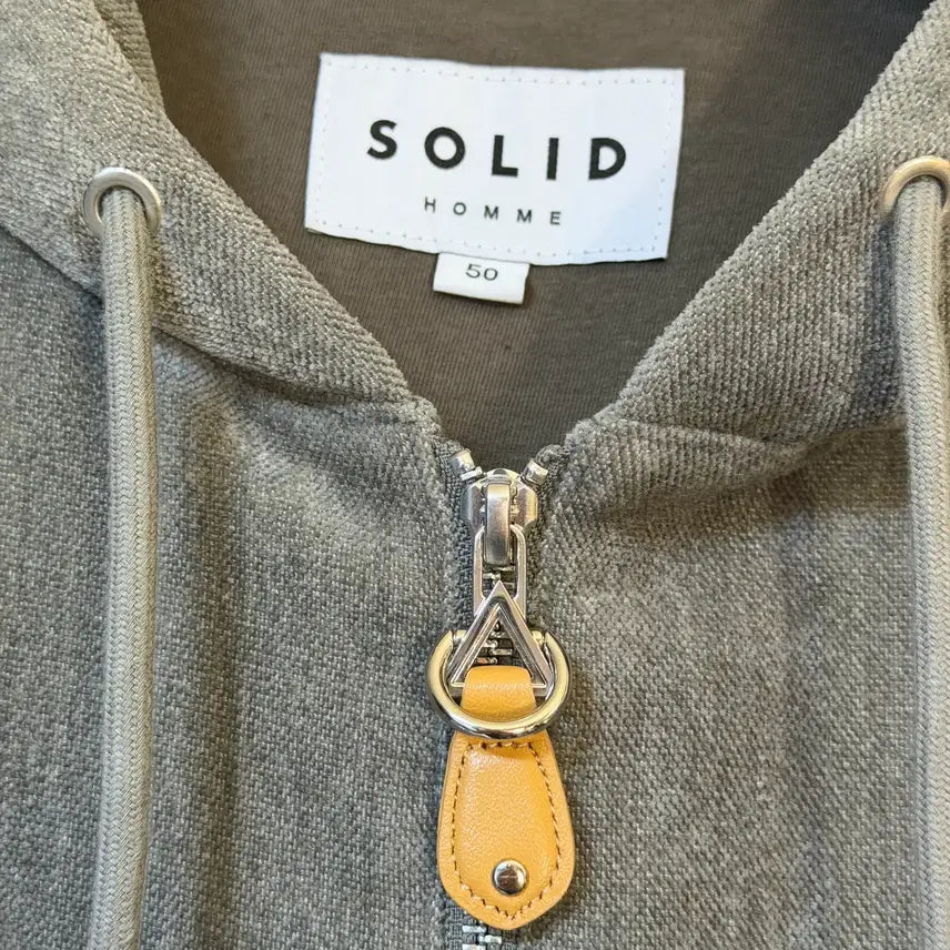 [BUNJANG] Solid Homme 25FW Velvet Hooded Zip-Up / [50] 솔리드 옴므 25FW 벨벳 후드 집업