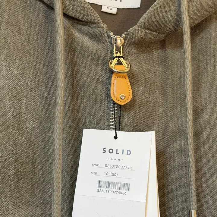 [BUNJANG] Solid Homme 25FW Velvet Hooded Zip-Up / [50] 솔리드 옴므 25FW 벨벳 후드 집업