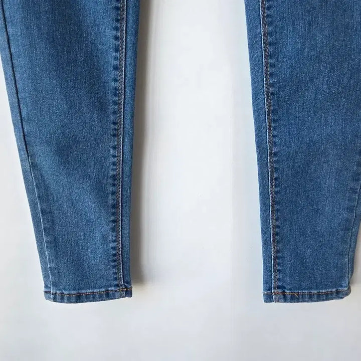 [BUNJANG] Skinny Denim Jeans / 44-55)버튼 스키니 데님팬츠 /새제품