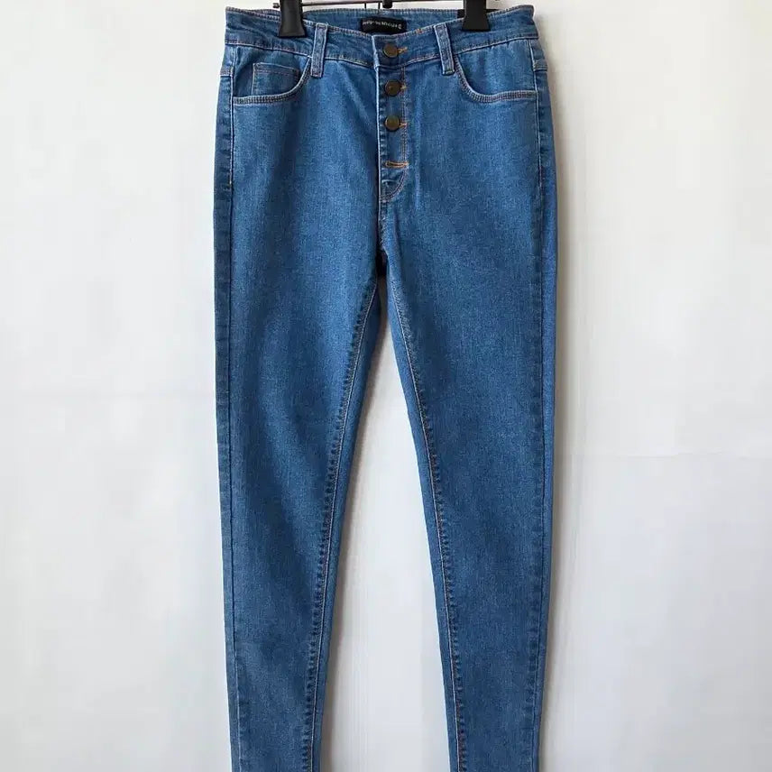 [BUNJANG] Skinny Denim Jeans / 44-55)버튼 스키니 데님팬츠 /새제품