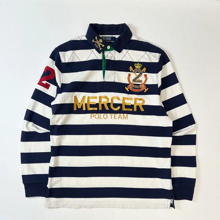 [BUNJANG] Polo Ralph Lauren Striped Rugby Shirt / 폴로 랄프로렌 럭비 셔츠 스트라이프
