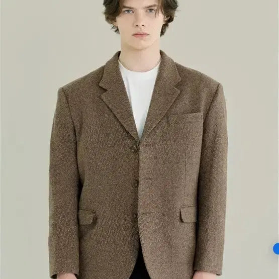 [BUNJANG] Clover Herringbone Jacket (L) / 씨클로버 해링본 자켓(L)