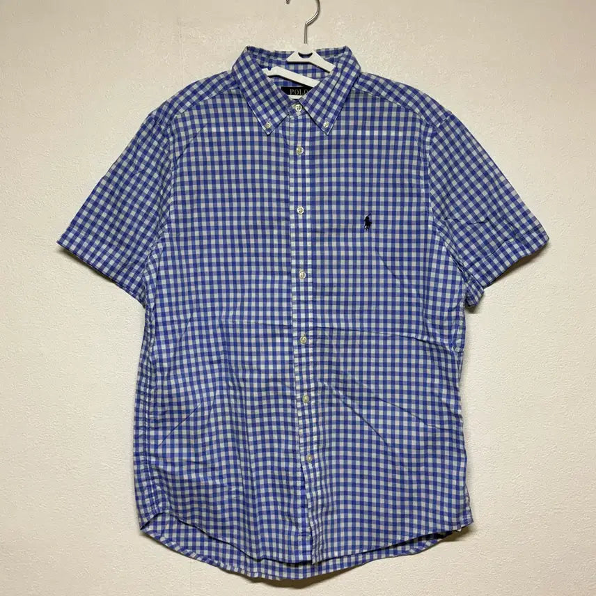 [BUNJANG] Polo Boys Gingham Check Short Sleeve Shirt XL / 폴로 보이즈 깅엄체크 반팔셔츠 XL