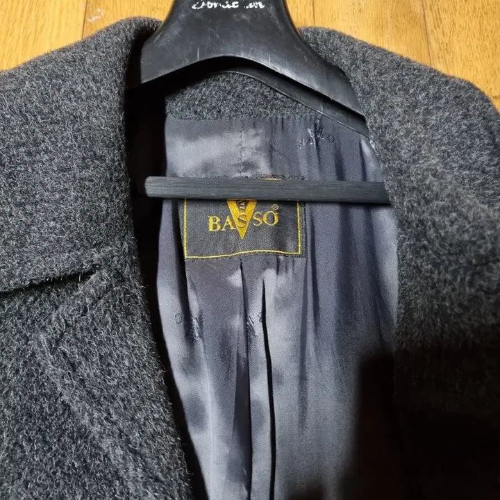 [BUNJANG] Vasso Alpaca Wool Coat Charcoal 110 / 바쏘 알파카 울 코트 차콜 110