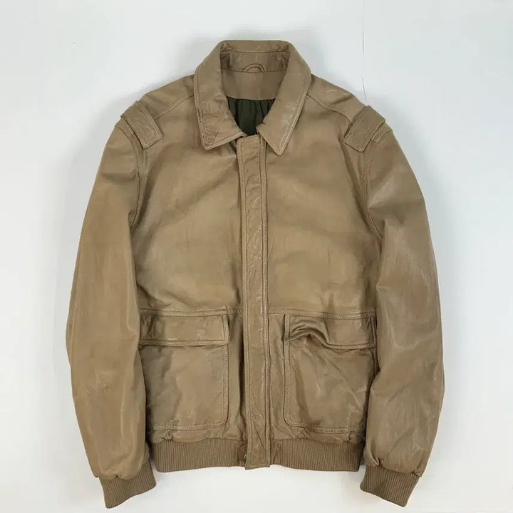 [BUNJANG] Ermenegildo Zegna A-2 Leather Jacket Size 50 / 에르메네질도 제냐 A-2 가죽 자켓 50