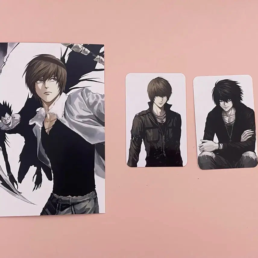[BUNJANG] Death Note Light & L Postcard Set / 데스노트 라이토 L 굿즈 엽서 쏘님 데스노트 통판 비공굿 포토카드 포카