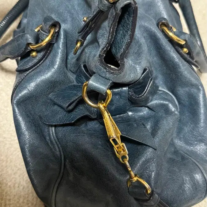 [BUNJANG] Miu Miu Satchel Bag Navy / 미우미우 사첼백 네이비