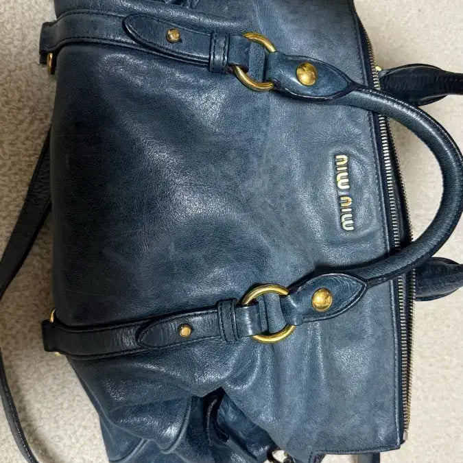 [BUNJANG] Miu Miu Satchel Bag Navy / 미우미우 사첼백 네이비