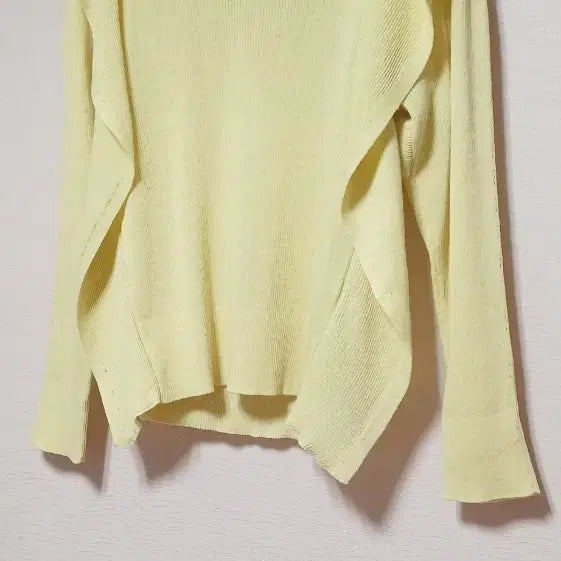 [BUNJANG] Time Frill Knit Top (Size 55-66) / 타임  프릴 니트 55~정66