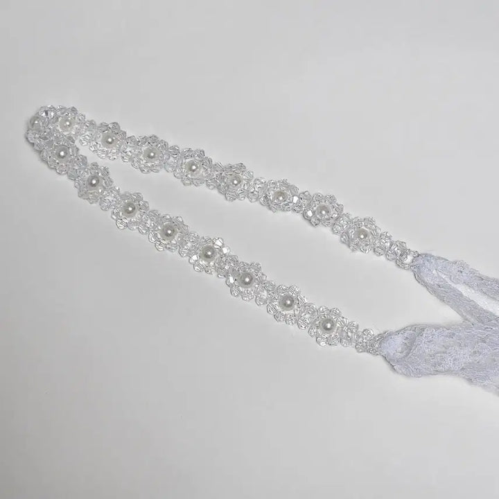 [BUNJANG] Handmade Pearl Bead Headband Hair Accessory / 핸드메이드 머리띠 진주 비즈 헤어밴드 헤어 악세사리