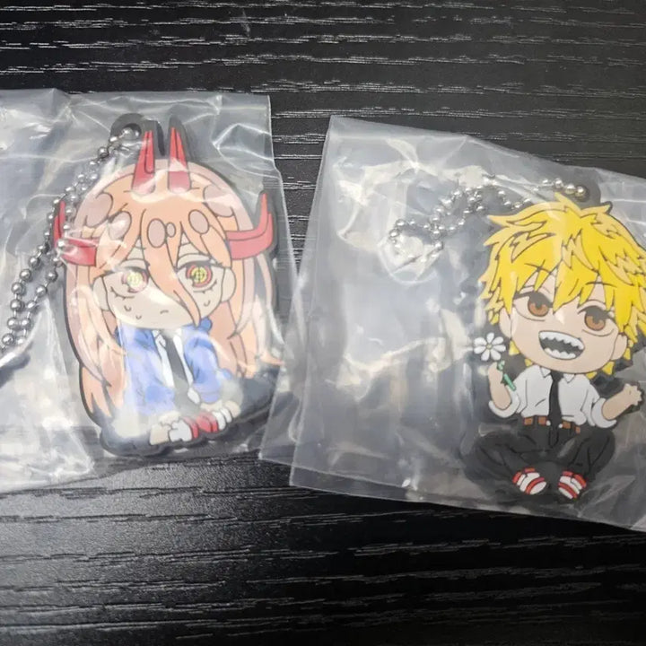 [SOLD OUT] 체인소맨 파워/덴지 데포라바 러버 키링 세트