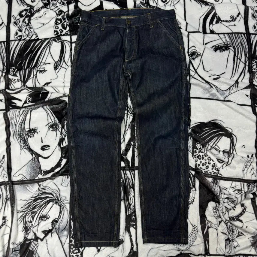 [BUNJANG] Carhartt Single Knee Raw Denim Pants / 칼하트 싱글니 생지 데님 팬츠