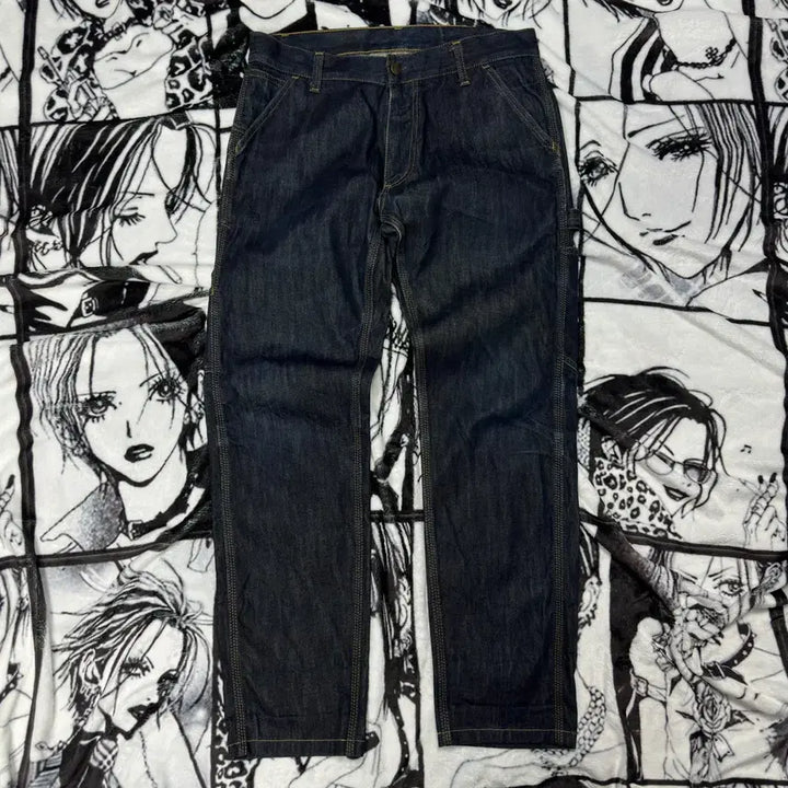 [BUNJANG] Carhartt Single Knee Raw Denim Pants / 칼하트 싱글니 생지 데님 팬츠