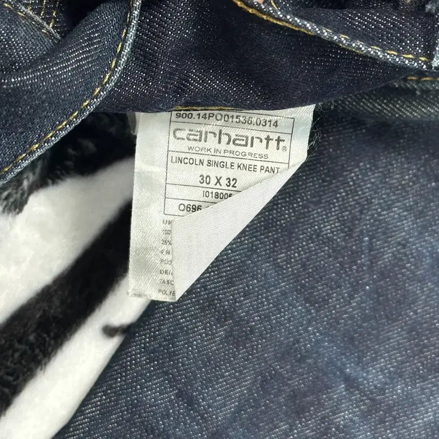 [BUNJANG] Carhartt Single Knee Raw Denim Pants / 칼하트 싱글니 생지 데님 팬츠