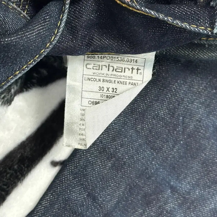 [BUNJANG] Carhartt Single Knee Raw Denim Pants / 칼하트 싱글니 생지 데님 팬츠