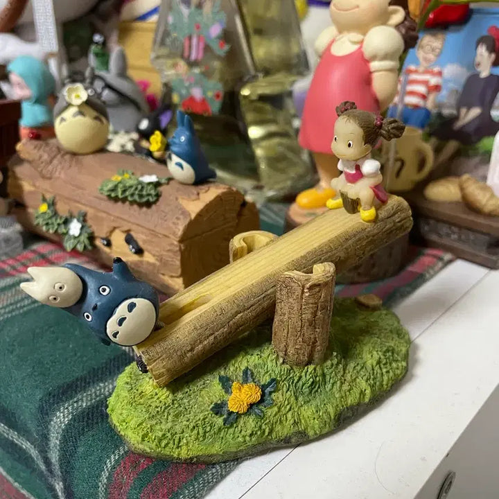 [BUNJANG] My Neighbor Totoro Mei Seesaw Diorama / 고전) 메이 이웃집토토로 잡목림유원지