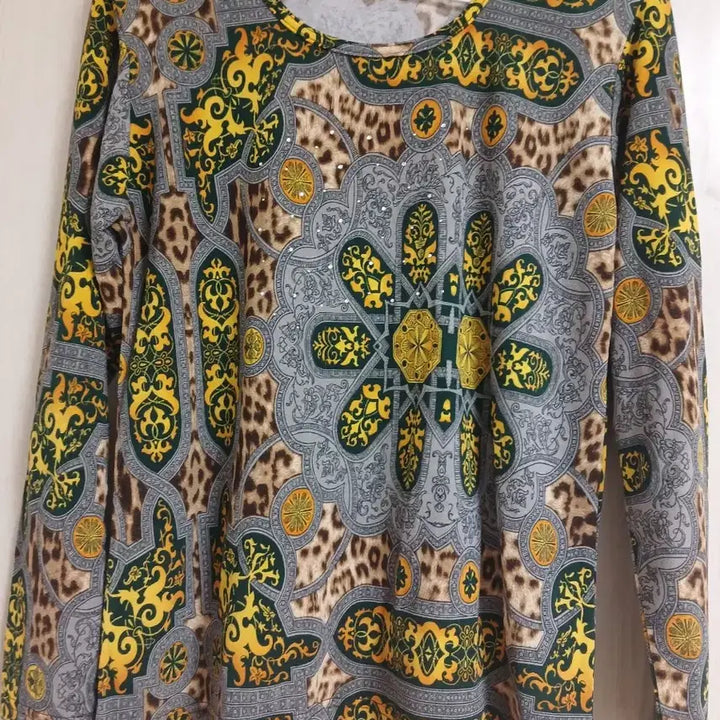 [BUNJANG] Free Size Printed Long Sleeve T-shirts Bundle Set / 프린트 패턴 긴팔 티셔츠(Free)5장 일괄