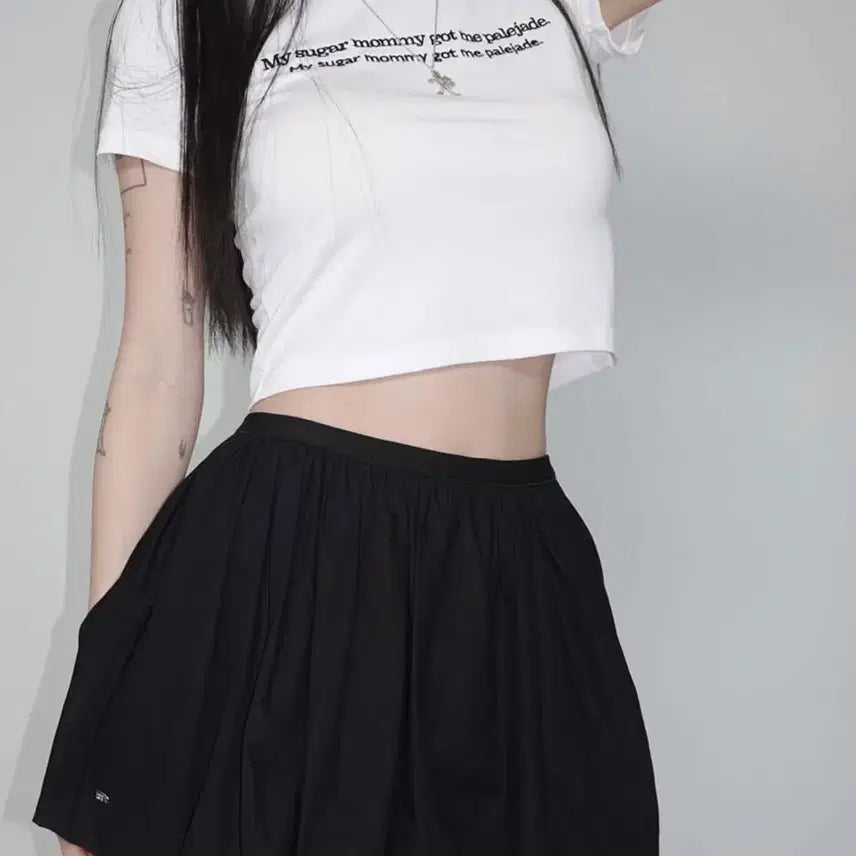 [SOLD OUT] 페일제이드 벌룬 스커트 화이트