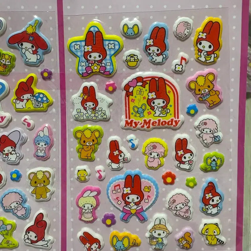[BUNJANG] Vintage My Melody Sticker Set / 고전마이멜로디 스티커 세트