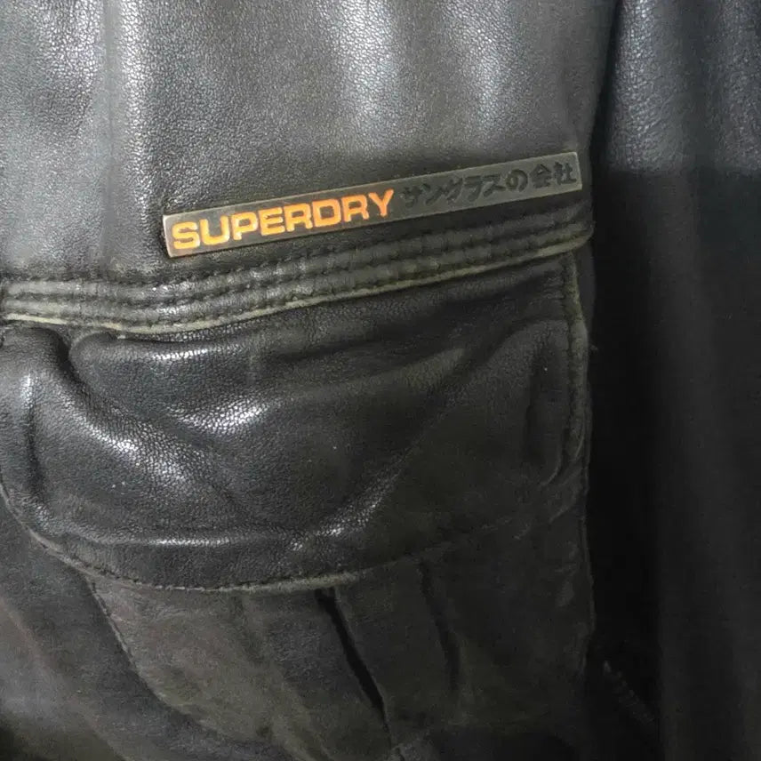 [BUNJANG] Superdry Leather Jacket / 슈퍼드라이 양가죽 자켓 M (실측 L급 / 가단 54)