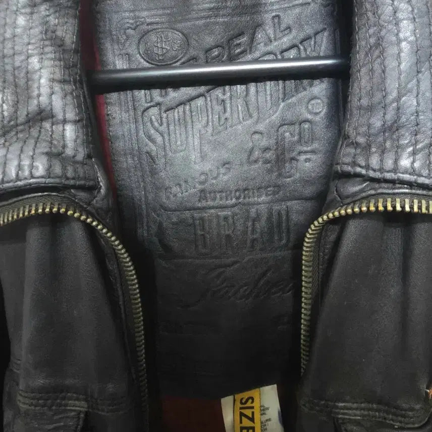 [BUNJANG] Superdry Leather Jacket / 슈퍼드라이 양가죽 자켓 M (실측 L급 / 가단 54)