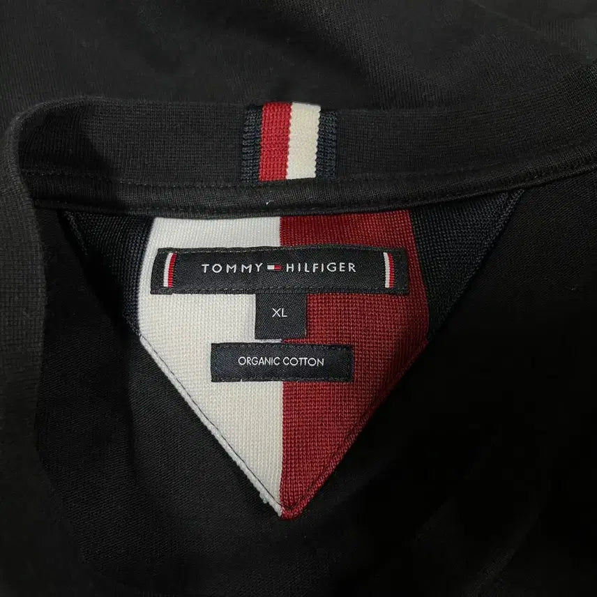 [BUNJANG] Tommy Hilfiger Gold Embroidered Logo T-shirt / [XL] 타미힐피거 골드 자수 로고 반팔 티셔츠