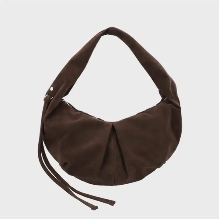 [BUNJANG] Dunn Factory Rubin Bag Large Suede Chocolate / 던팩토리 러빈백 라지 스웨이드 초코
