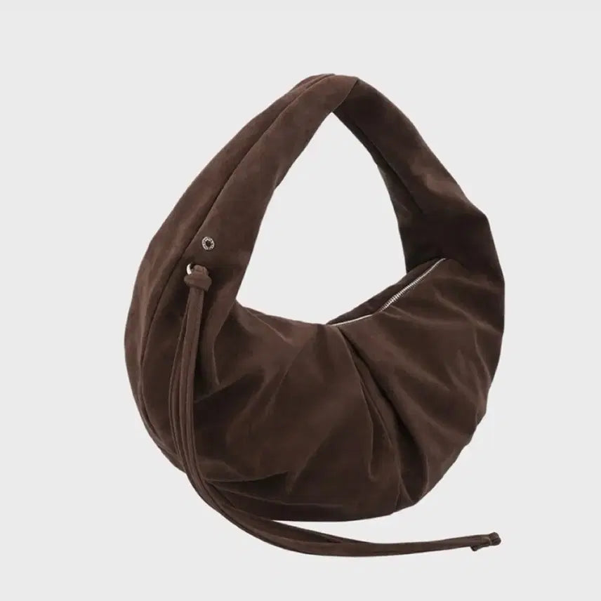 [BUNJANG] Dunn Factory Rubin Bag Large Suede Chocolate / 던팩토리 러빈백 라지 스웨이드 초코