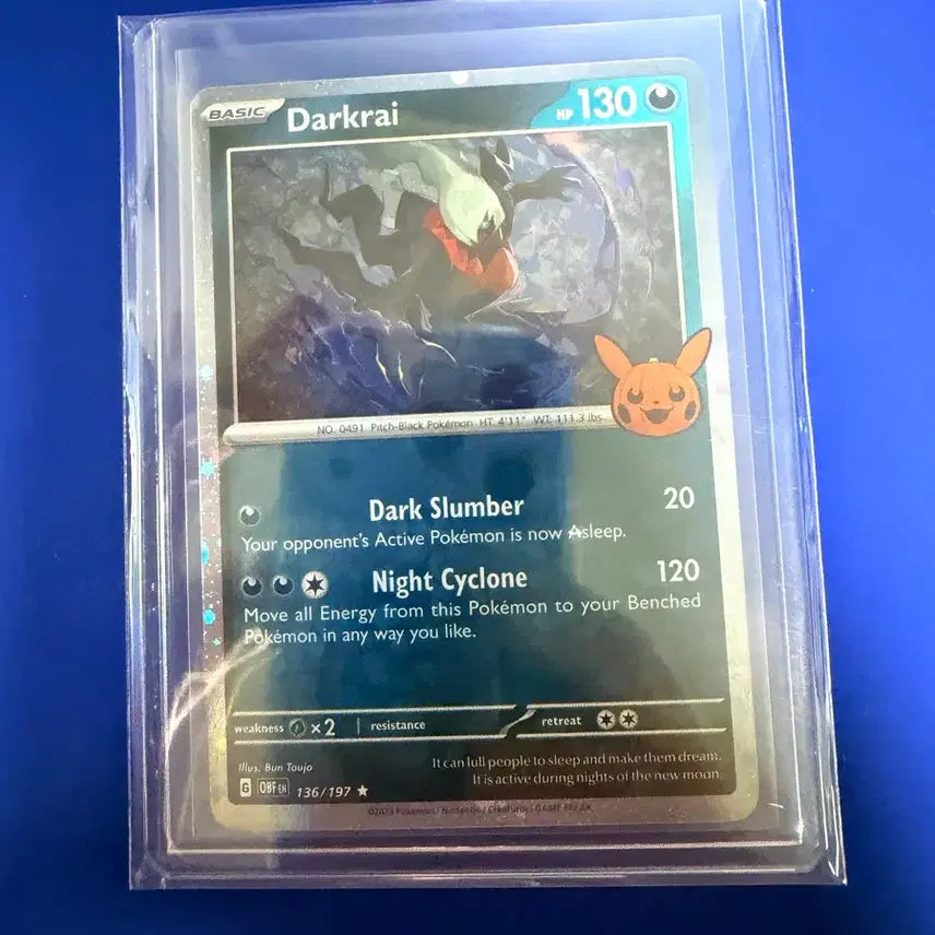 [BUNJANG] Pokemon Card 2023 Halloween Darkrai Holo / 포켓몬카드 2023 할로윈 다크라이 홀로 미판
