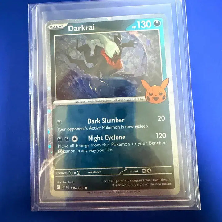 [BUNJANG] Pokemon Card 2023 Halloween Darkrai Holo / 포켓몬카드 2023 할로윈 다크라이 홀로 미판
