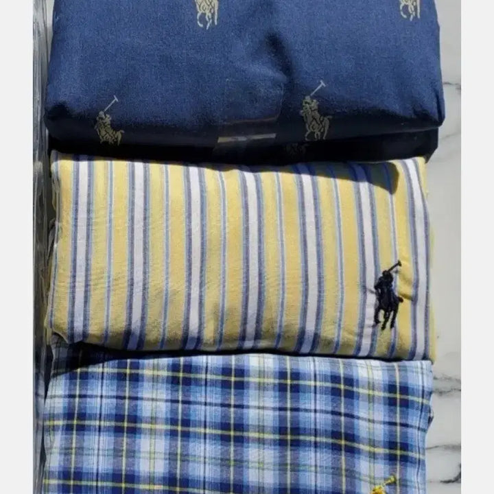 [BUNJANG] Polo Ralph Lauren Woven Boxer Briefs 3-Pack / 새상품] 폴로 랄프로렌 남성 우븐 복서 3팩 (M/32-34")