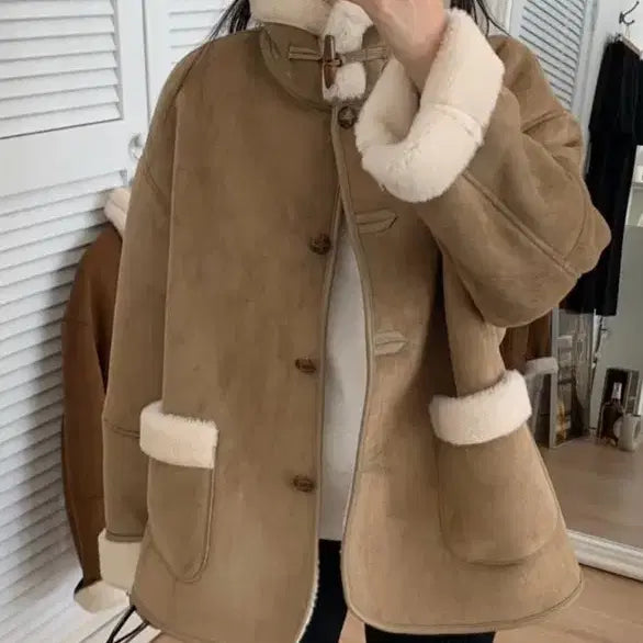 [BUNJANG] Archive Ato Peanut Butter Mustang Jacket / 아카이브 아토 피넛 버터 무스탕
