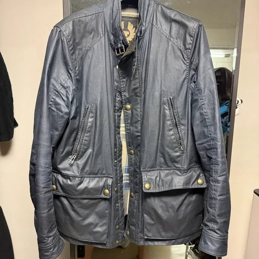 [BUNJANG] Belstaff Tourmaster Waxed Jacket Navy 54 / 벨스타프 투어마스터 왁스드자켓 네이비 54(110)