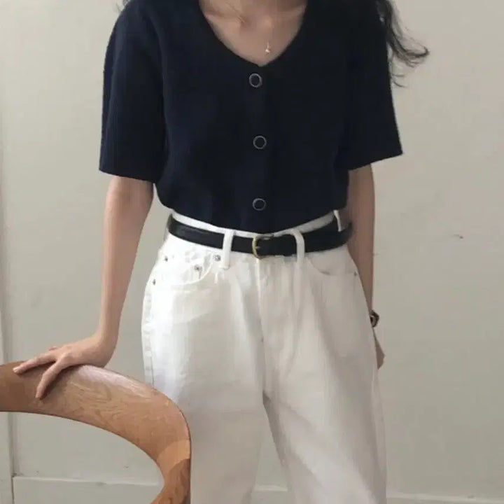 [BUNJANG] Archive J2U Monet Cardigan &amp; Knit Vest Set / 아카이브 제이투유 모네가디건 네이비 + 니트베스트