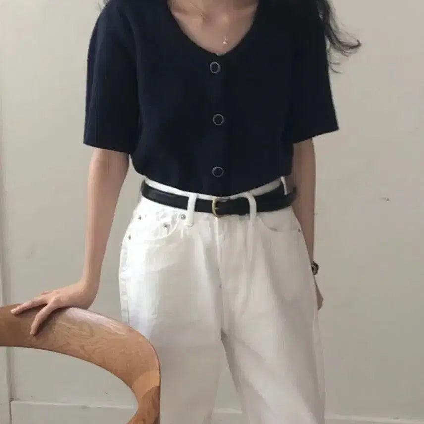 [BUNJANG] Archive J2U Monet Cardigan &amp; Knit Vest Set / 아카이브 제이투유 모네가디건 네이비 + 니트베스트