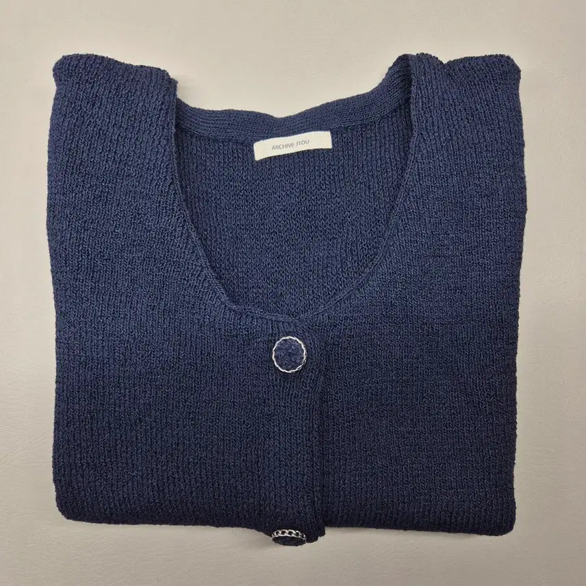 [BUNJANG] Archive J2U Monet Cardigan &amp; Knit Vest Set / 아카이브 제이투유 모네가디건 네이비 + 니트베스트